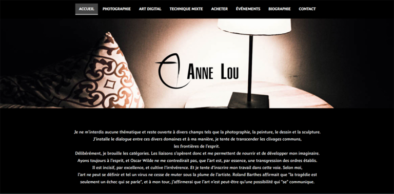 Site internet Anne Lou Photographe