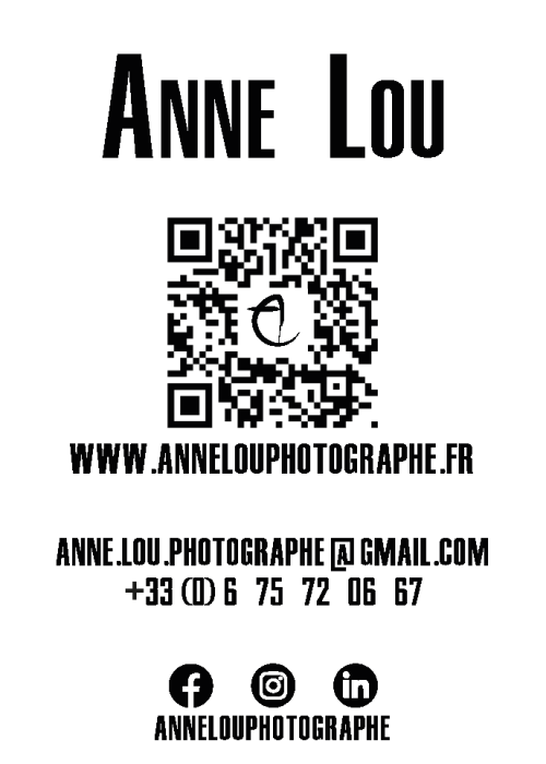 Maquette Carte de visite Verso - Anne LOU PNG